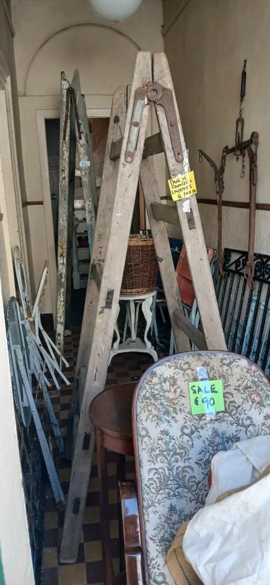 Pair of Painters platform  Ladders - Image 2