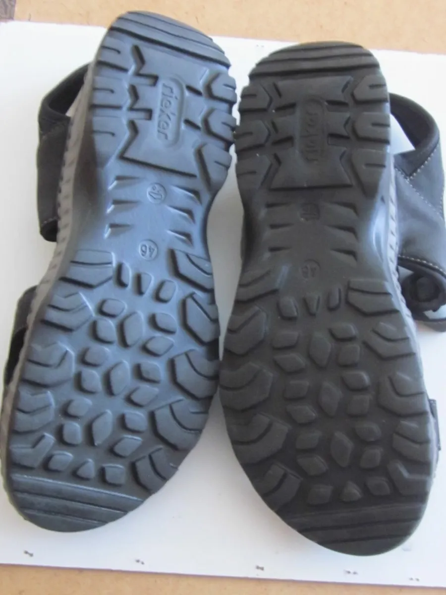 Rieker Mens Lite Ankle Strap Sandal Black S.12 - Image 4