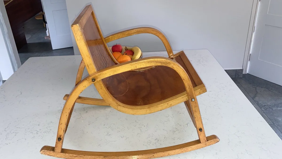 Mid century child’s rocking chair - Image 3