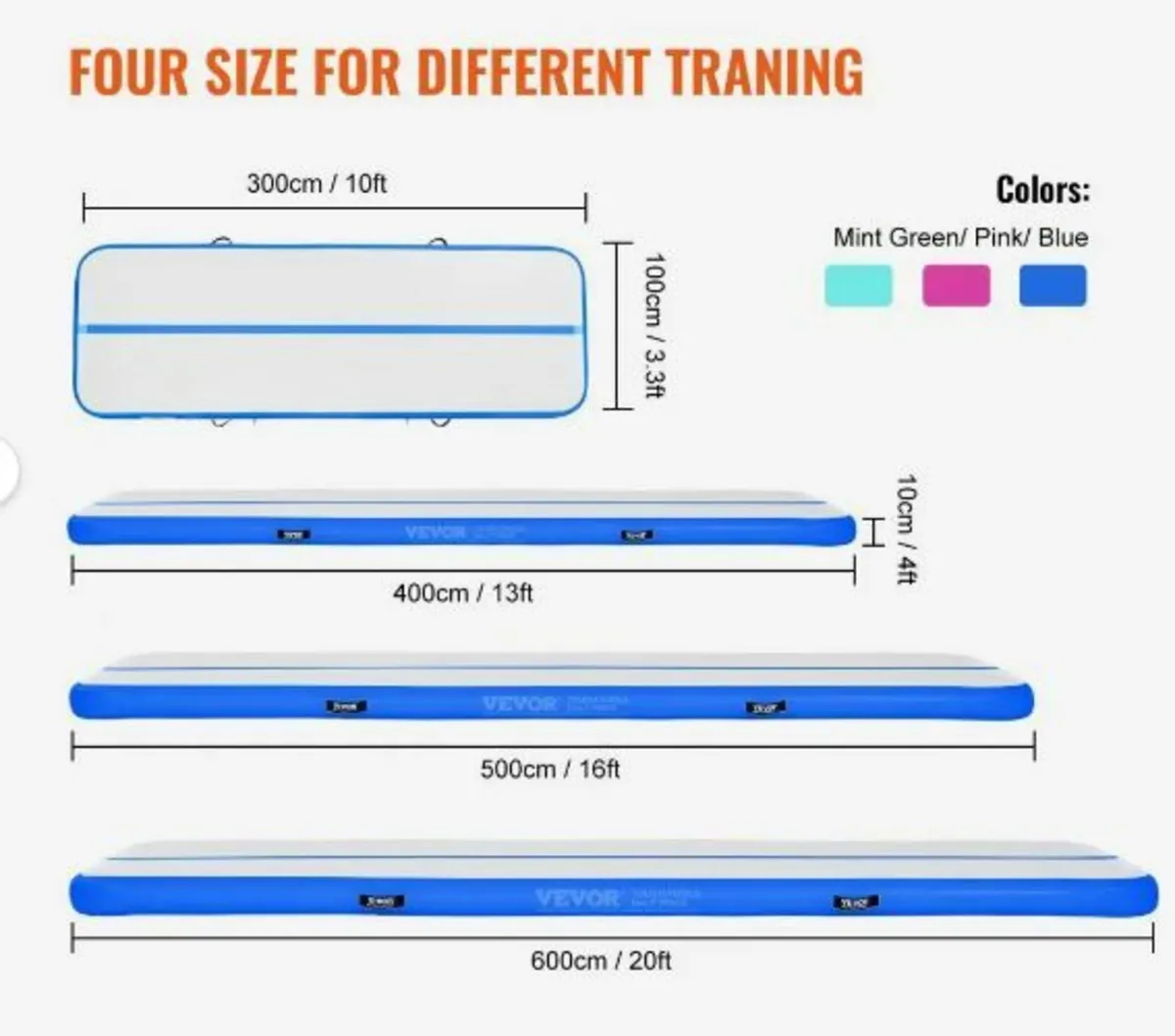 6.1 m Air Track Inflatable Training - Image 2