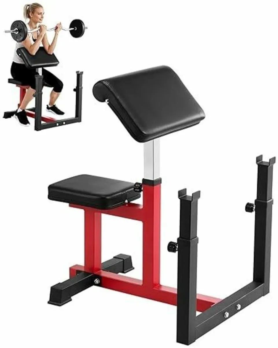 Curl Bench Adjustable Home Gym Biceps M - Image 3