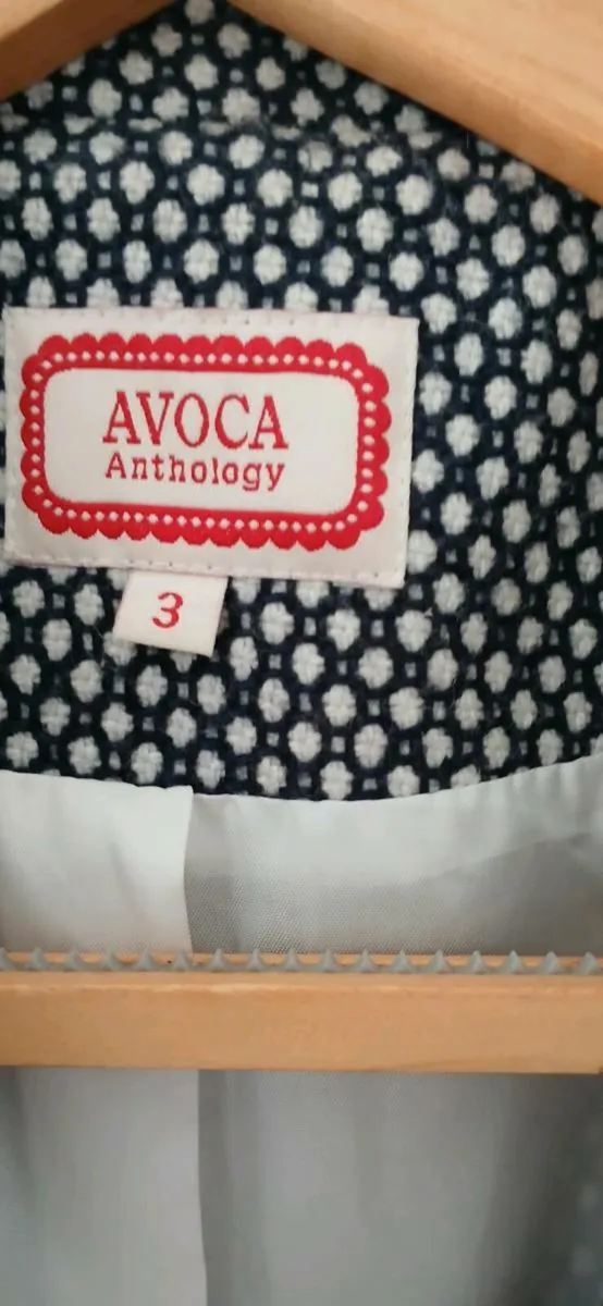 Avoca Anthology Wool Blend Polka Dot Coat - Image 2