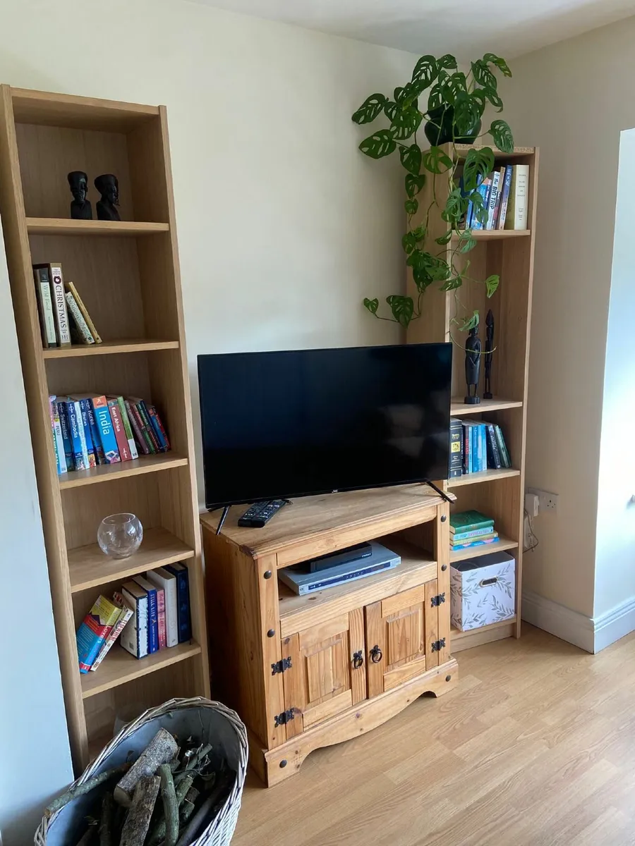 Tv unit and two book shelves