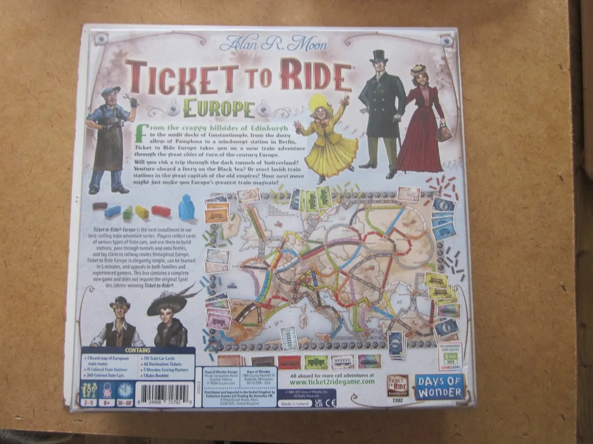 New Ticket To Ride Europe Board Game - Image 4