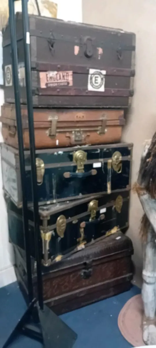 Good Selection Of Vintage Travel Trunks