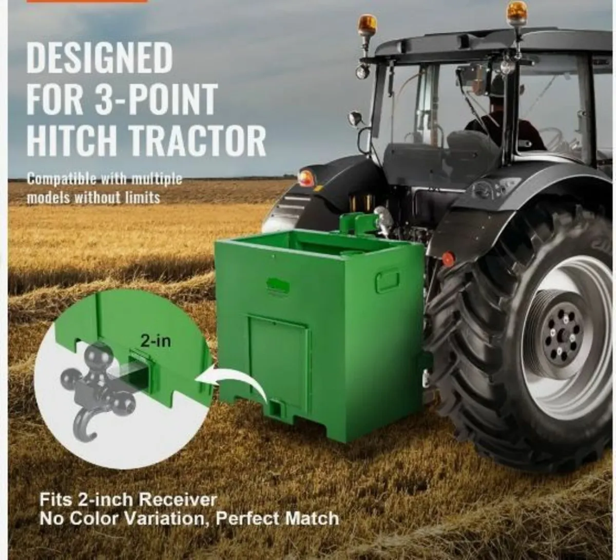 Ballast Box 3 Point Category 1 Tractor, 800lbs - Image 2