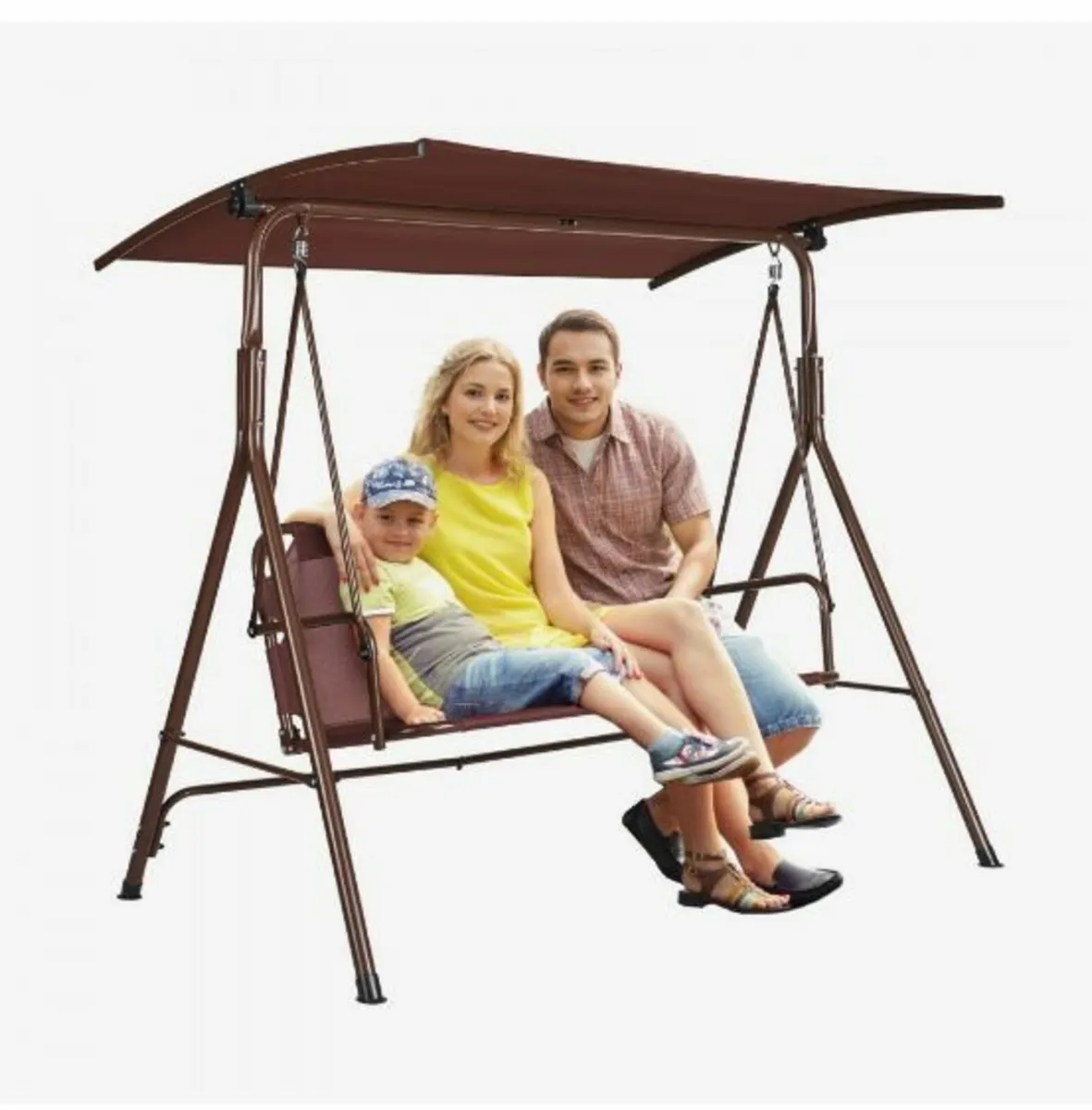 3-Person Patio Swing Chair - Image 1