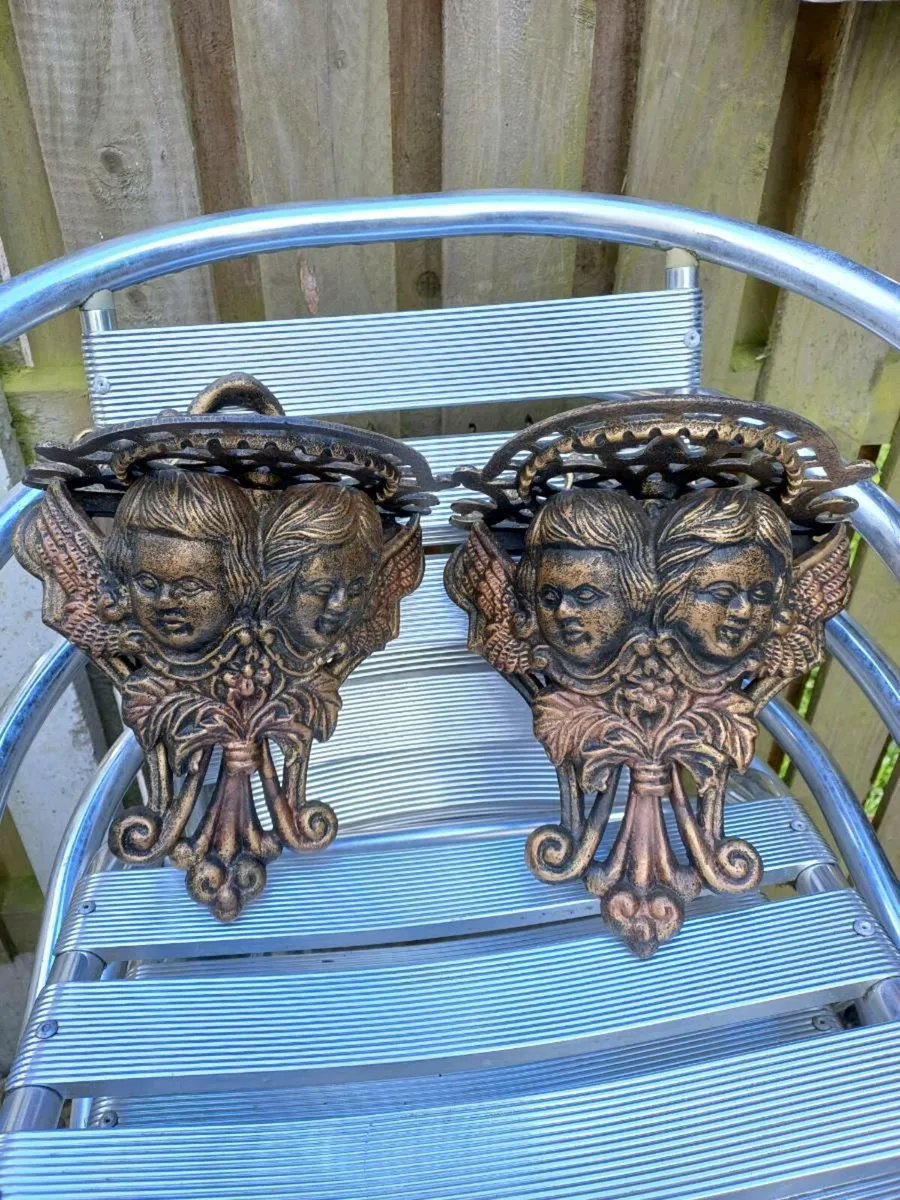 Vintage Cast-iron Shelves - Image 1