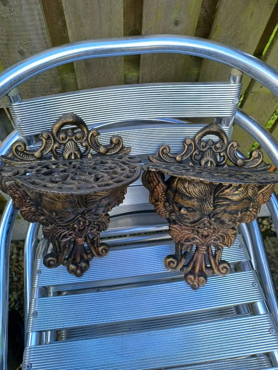 Vintage Cast-iron Shelves - Image 4