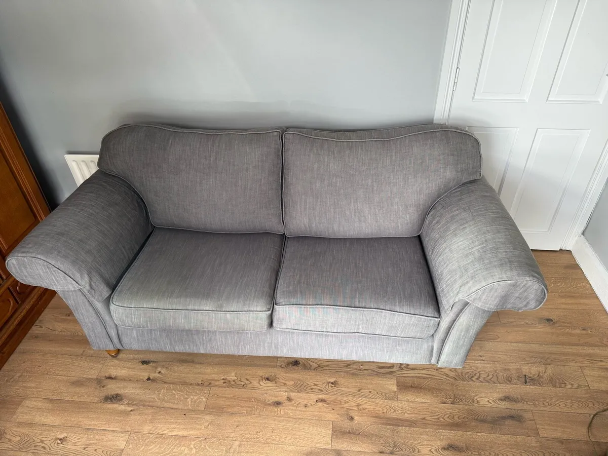 Laura Ashley 3 seater sofa grey - Image 2