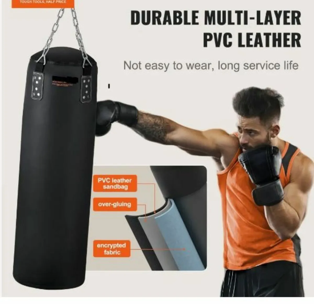 Punching Bag for Adults, 121.9 cm PVC - Image 3