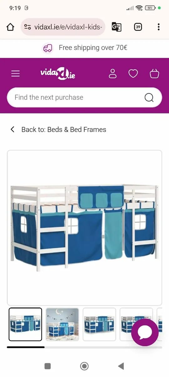 Mid sleeper bed - Image 2
