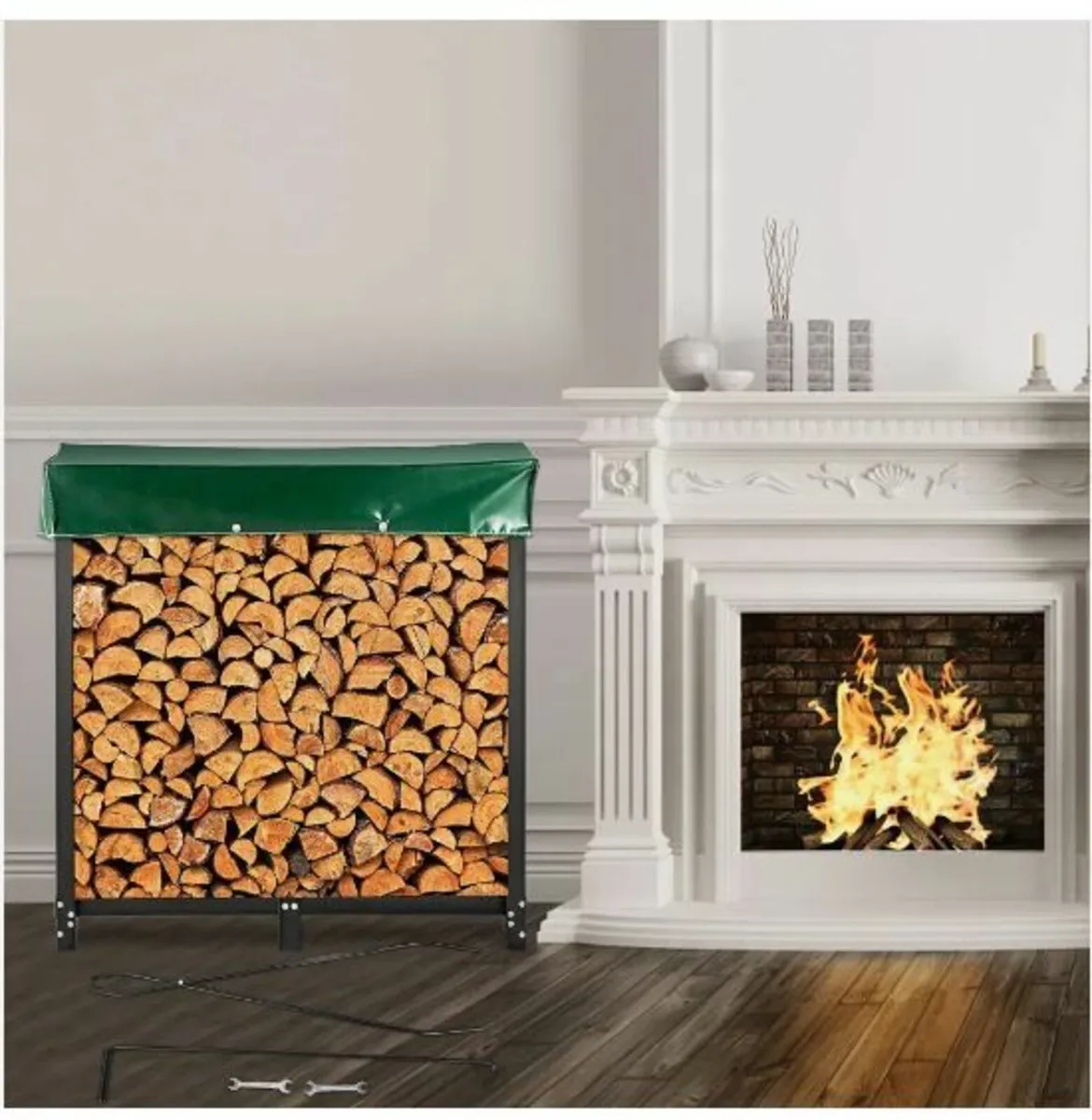 Firewood Log Rack, 6ft Firewood Rack - Image 3