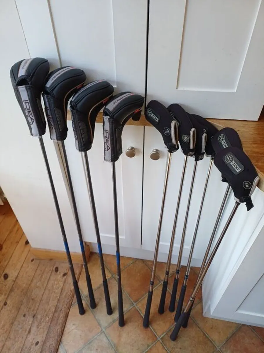 Adams Idea hybrid irons, 3 to sand wedge (10 clubs) - Image 1