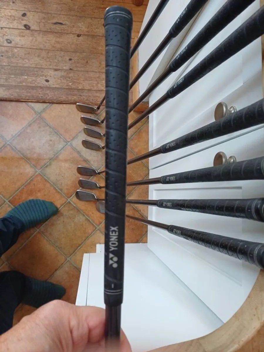 Yonex golf irons, 3 to sand wedge, graphite shafts, regular flex. - Image 4