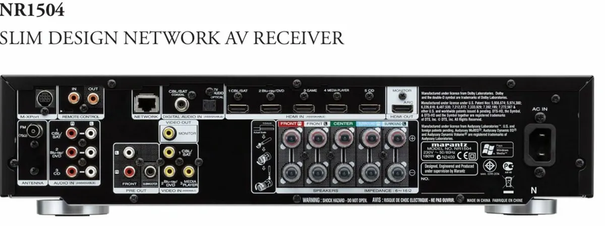 Marantz NR1504 Home Cinema Network AV Receiver - Image 3