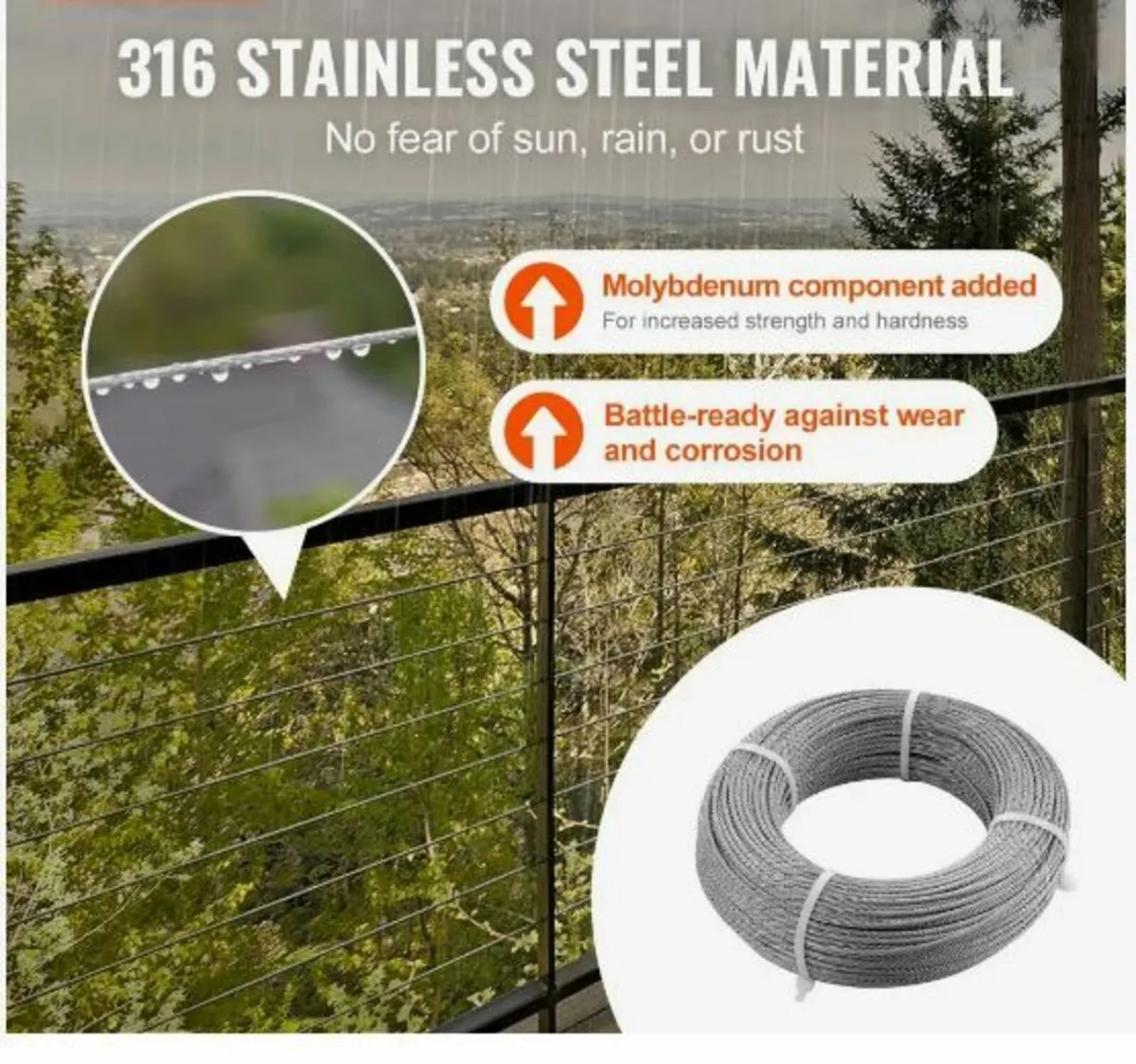 T316 Deck Railing Cable - Image 3