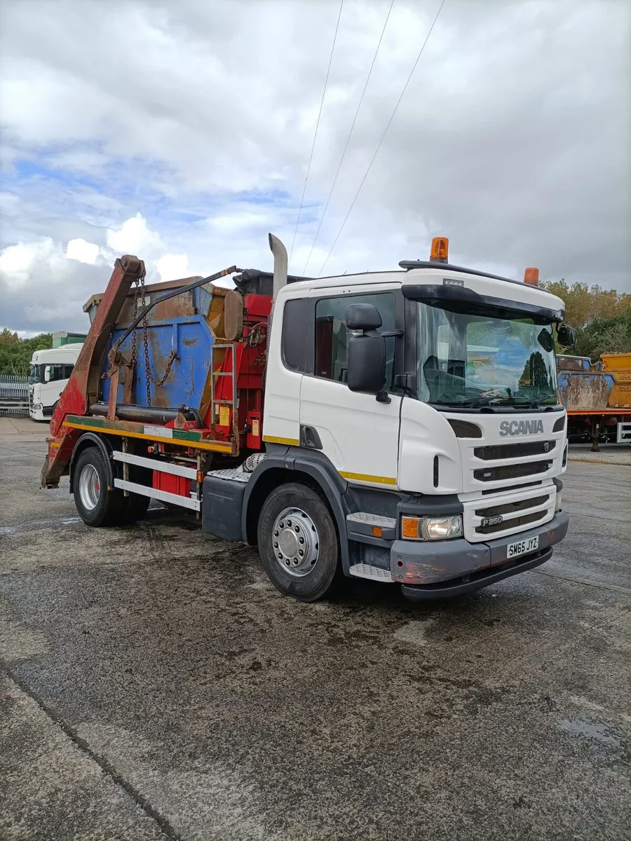 2016 Scania P250 skip Loader manual Tested - Image 1