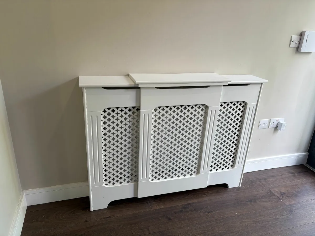 2 White Radiator Covers – Good Condition - Image 2