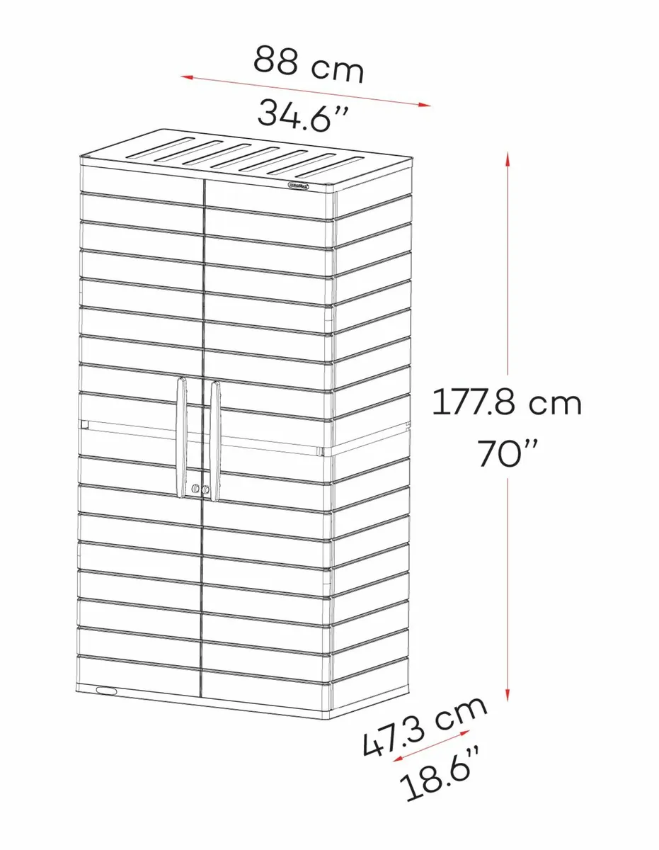 Duramax Tall Vertical Storage Cabinet - Image 2