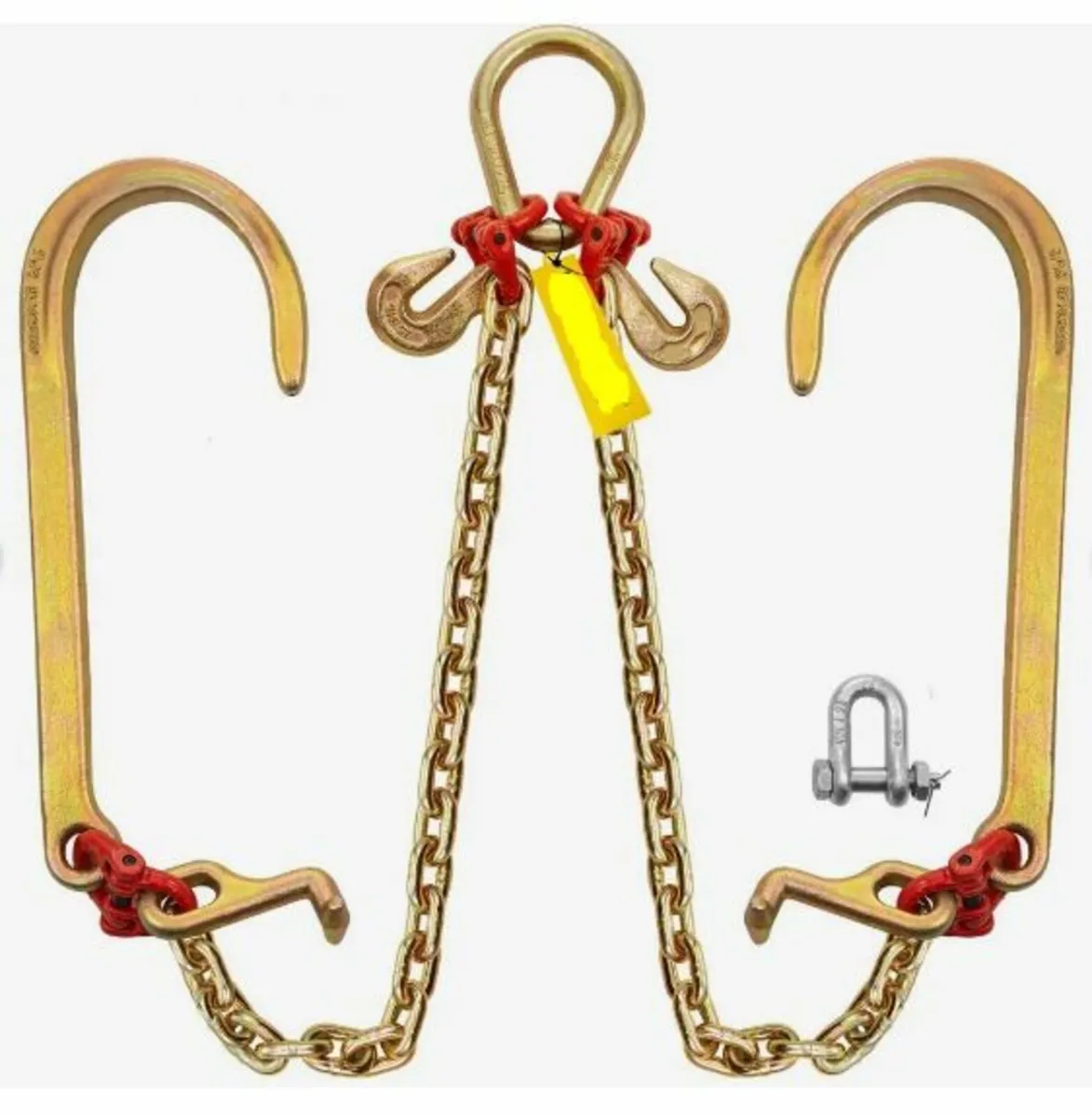 V Bridle Chain, 5/16 in x 2 ft Bridle Tow Chain - Image 1