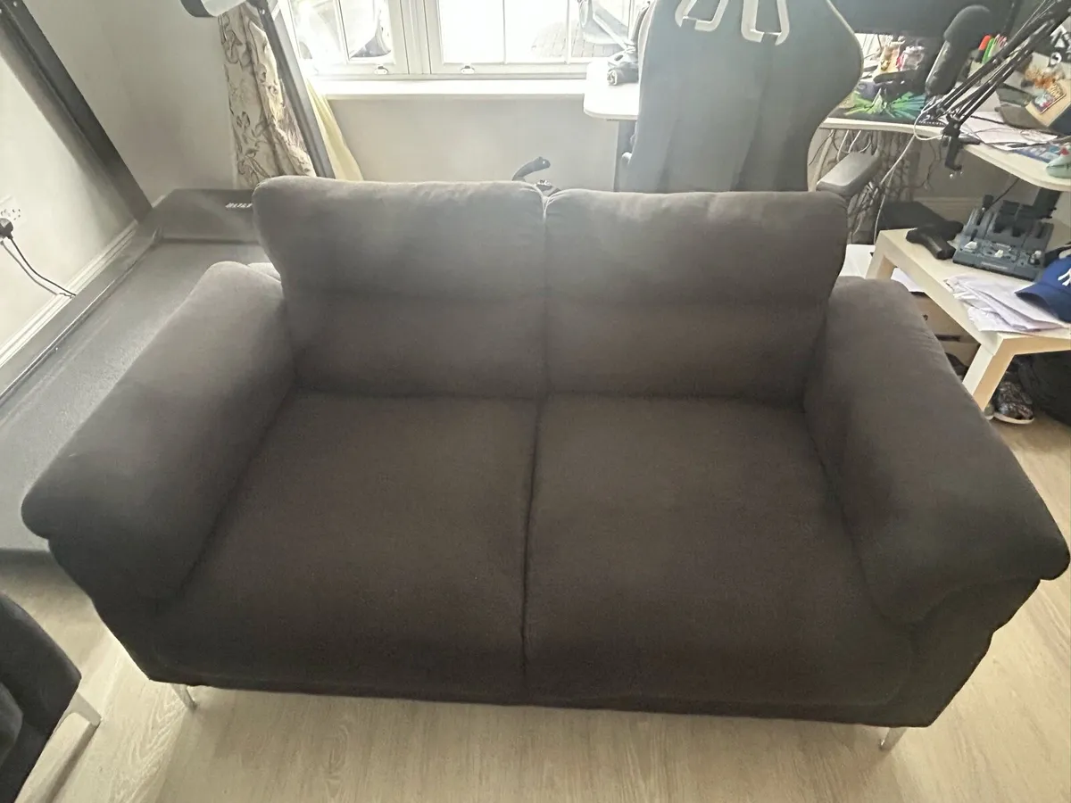 3+2 Compact Navy Sofa Set - Image 2