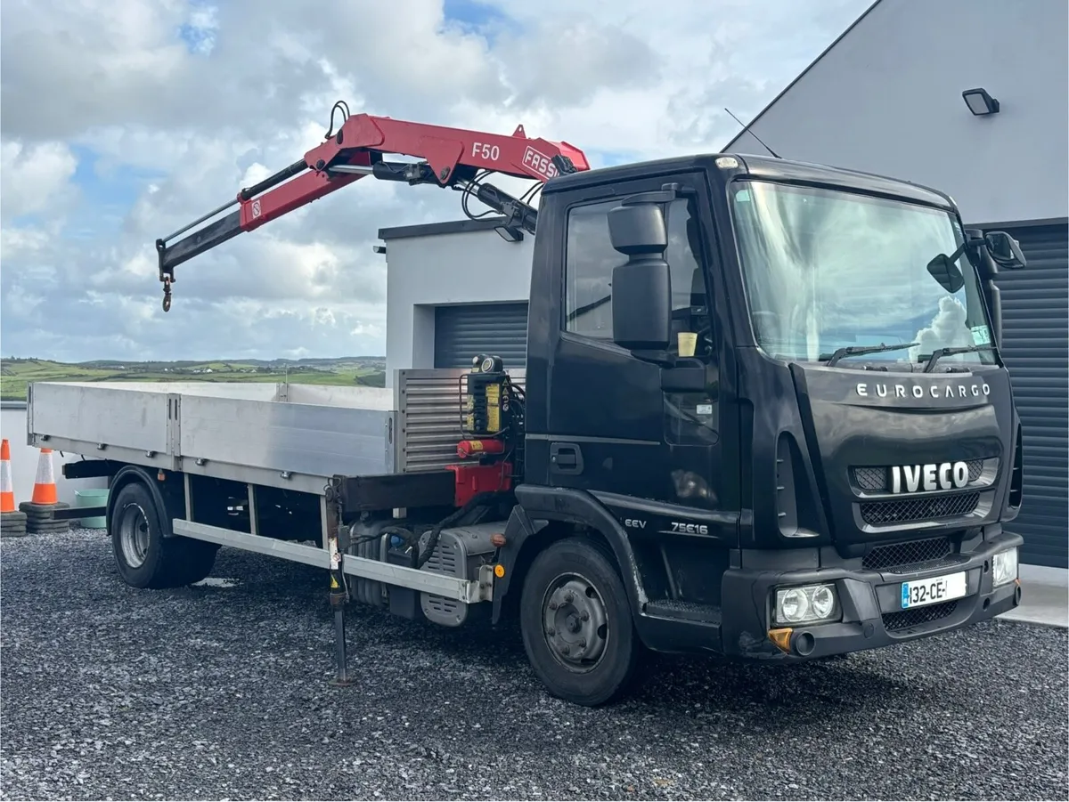 Iveco Eurocargo 7.5 with Crane 16ft aluminium body - Image 1