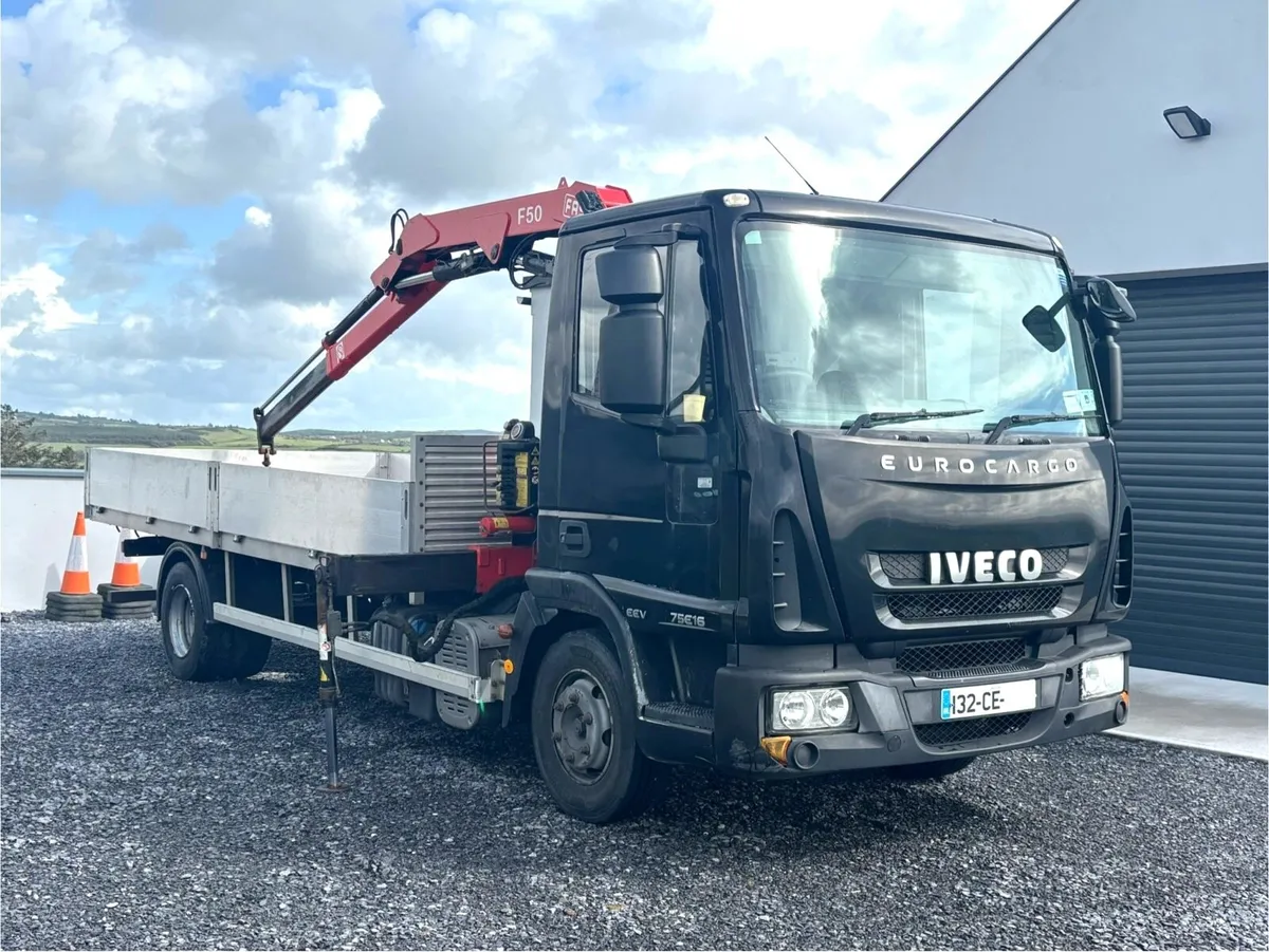 Iveco Eurocargo 7.5 with Crane 16ft aluminium body - Image 3