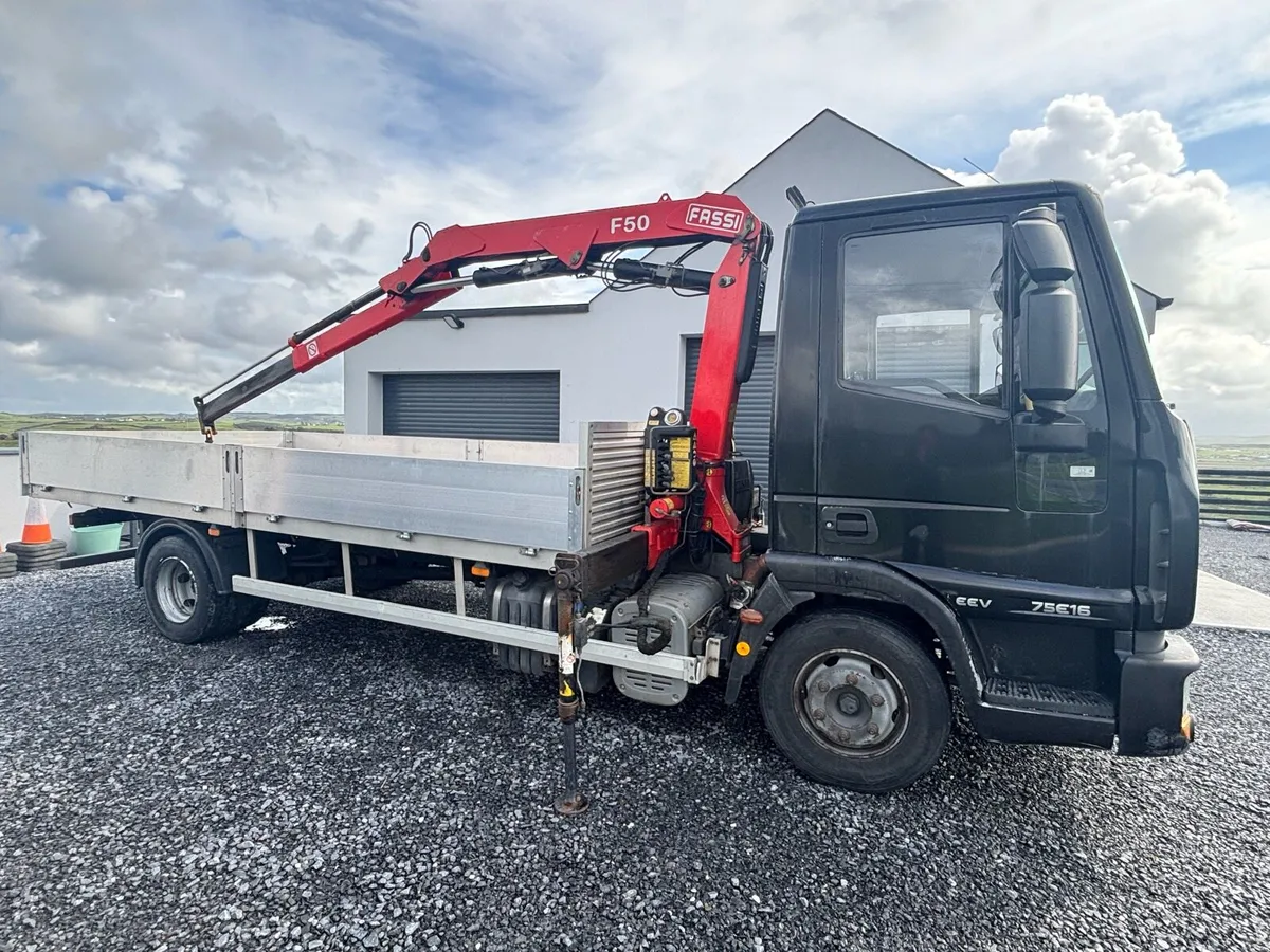 Iveco Eurocargo 7.5 with Crane 16ft aluminium body - Image 4