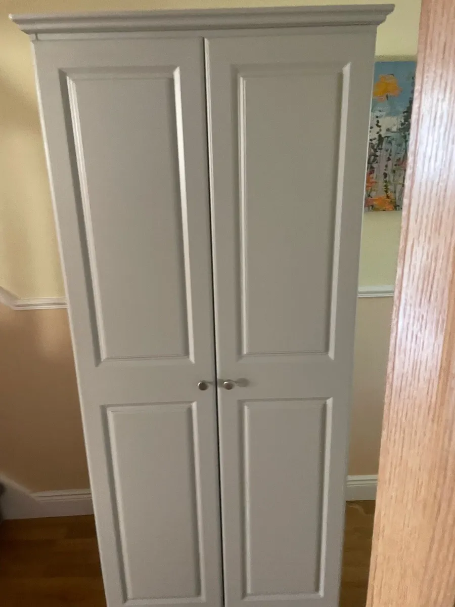 Solid Grey wooden wardrobe - Image 2
