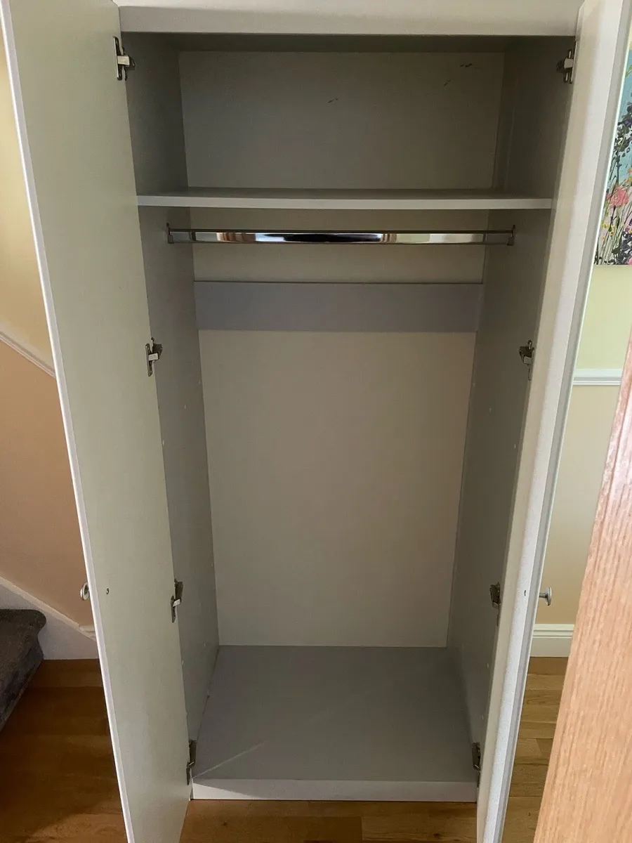 Solid Grey wooden wardrobe - Image 4