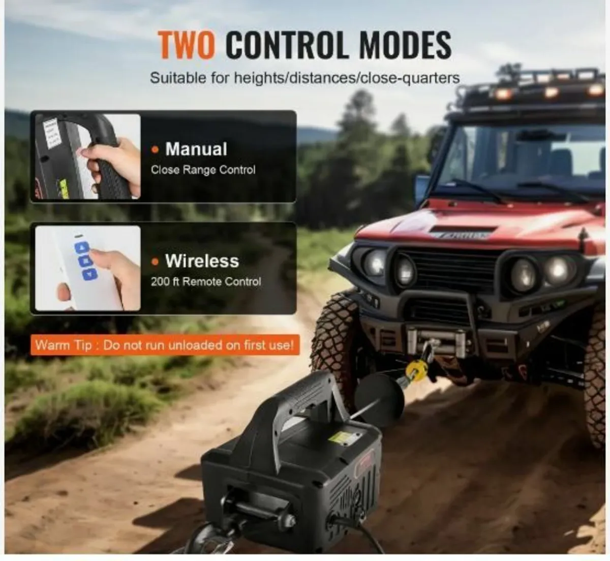 2-in-1 Portable Electric Hoist Power Winch - Image 2