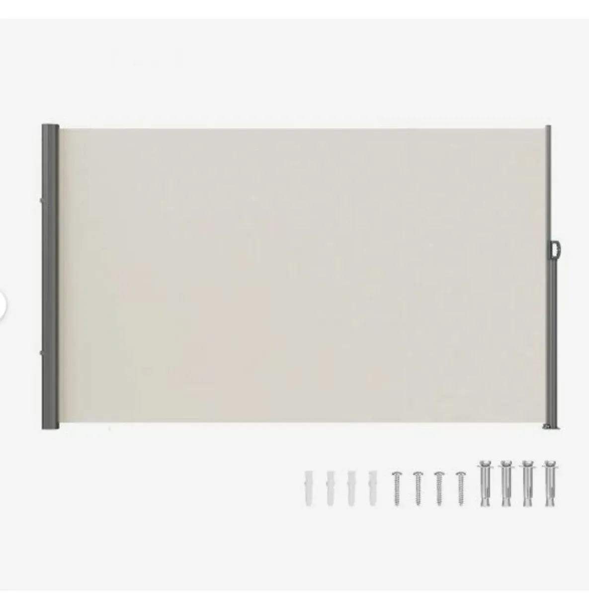 Retractable Side Awning, 63''x 118'' Outdoor - Image 1