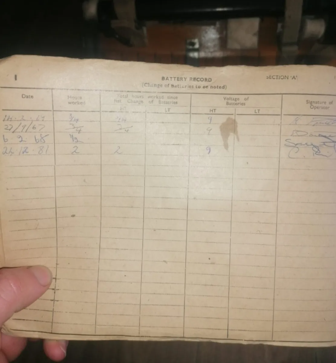 OLD RARE ..MINE DETECTOR 1960s ..FULL PAPERWORK - Image 3