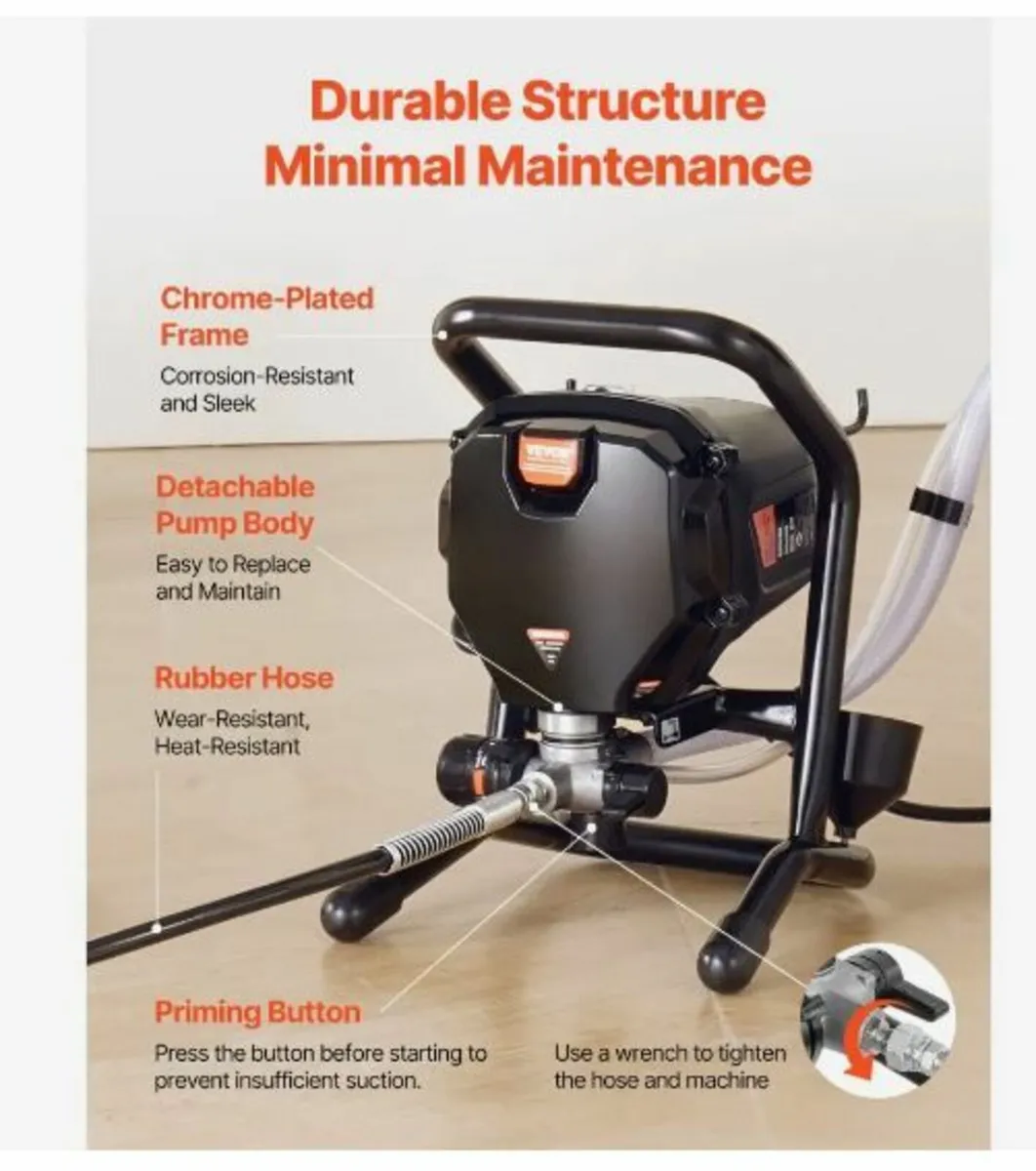 Stand Airless Paint Sprayer, 750W - Image 2