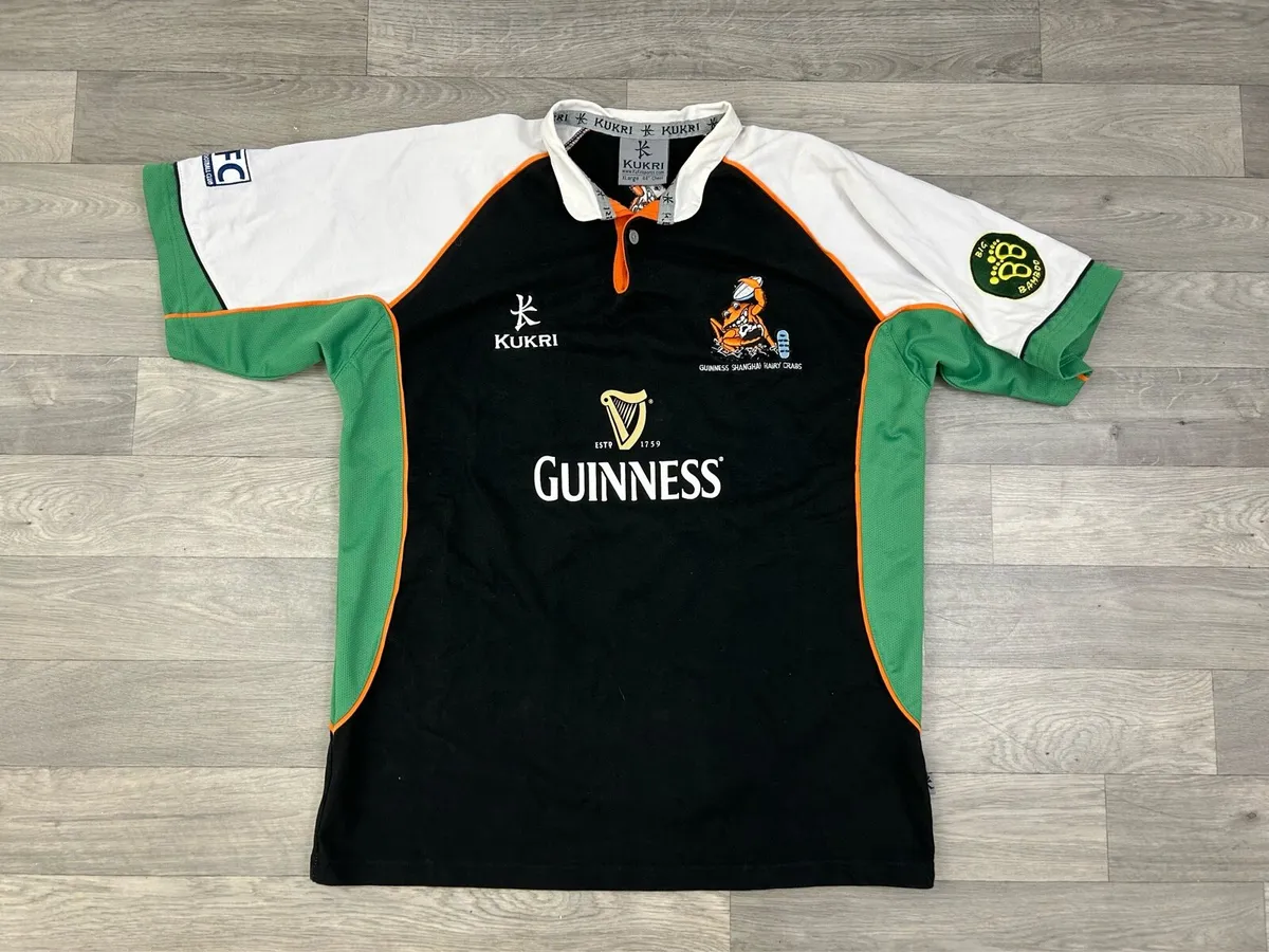 Rare Vintage Kukri Shanghai Rugby Guinness Jersey - Image 1