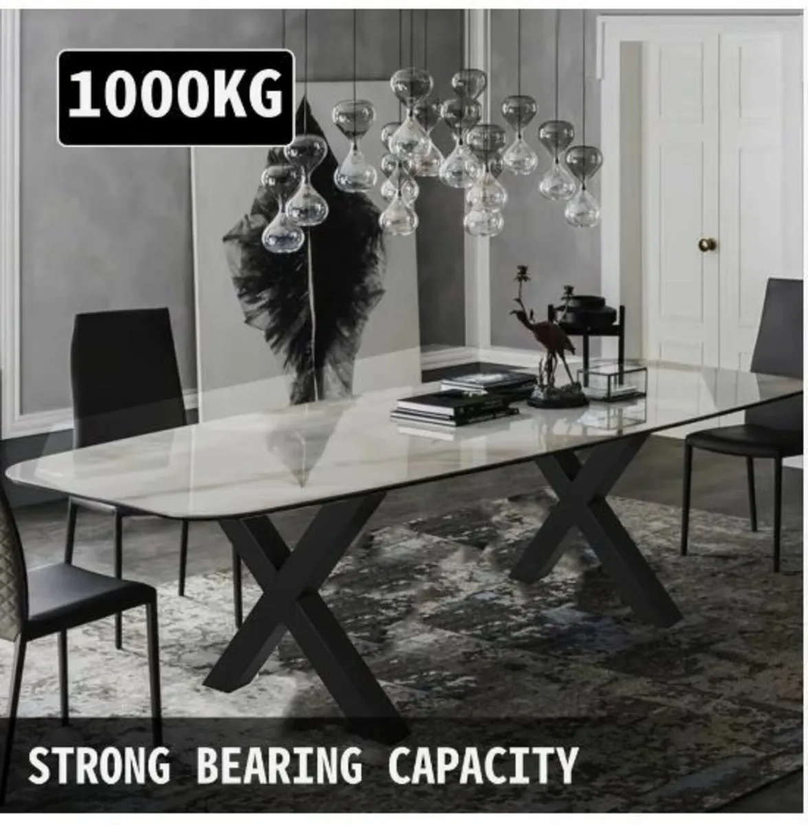 Metal Table Legs 28.4 x 29.9 Inch - Image 2