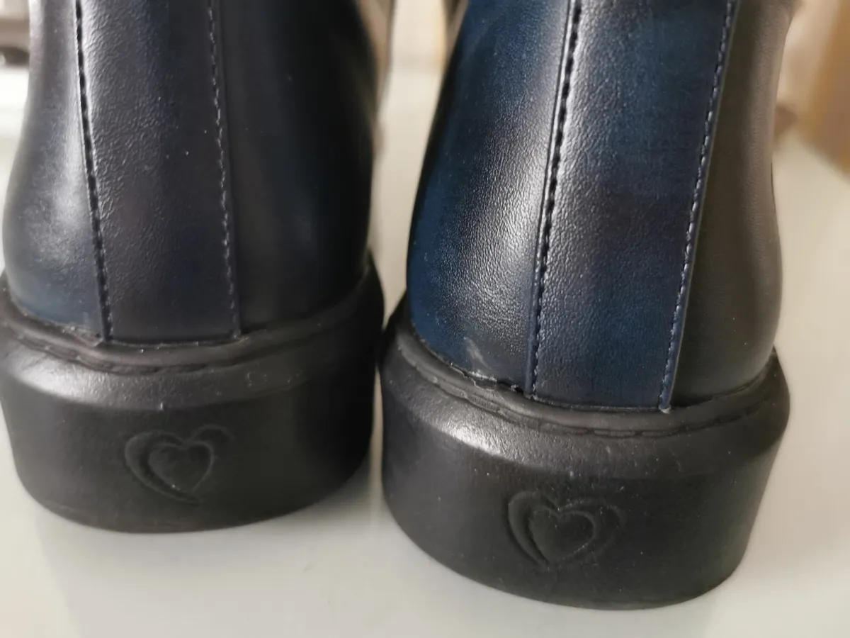 Vegan ankle boots (navy) - Image 1