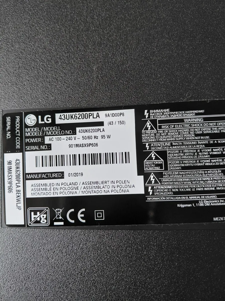 Television 43" LG ULTRA HD SMART TV - Image 4