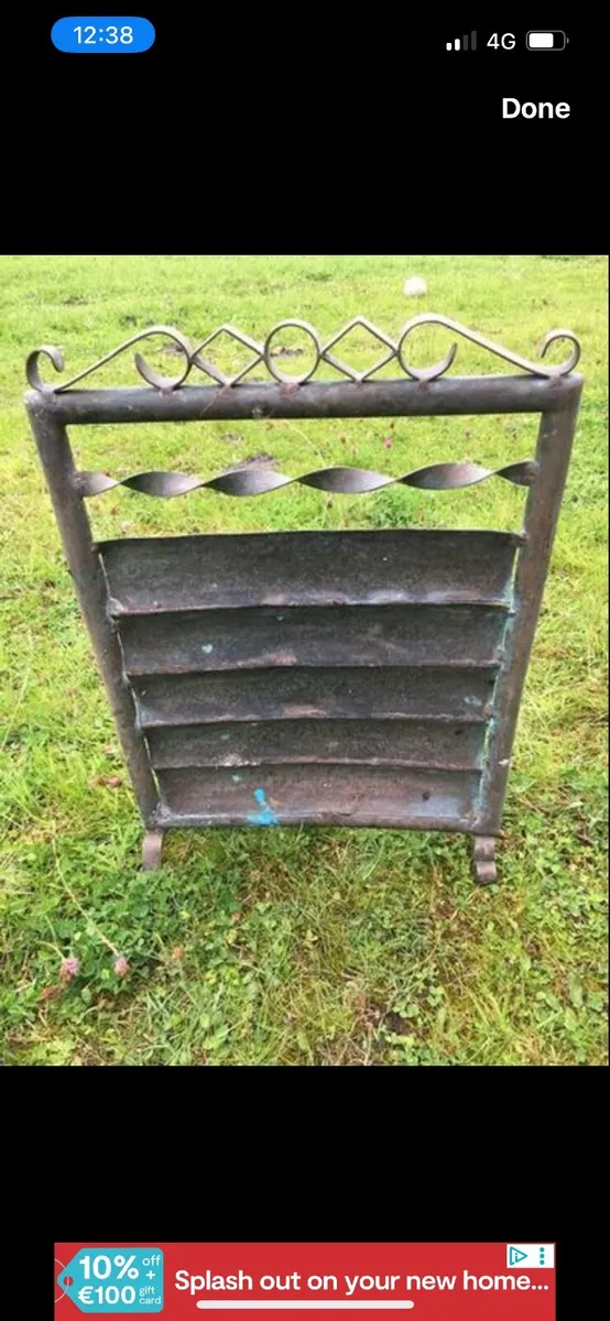 Antique copper firescreen - Image 2