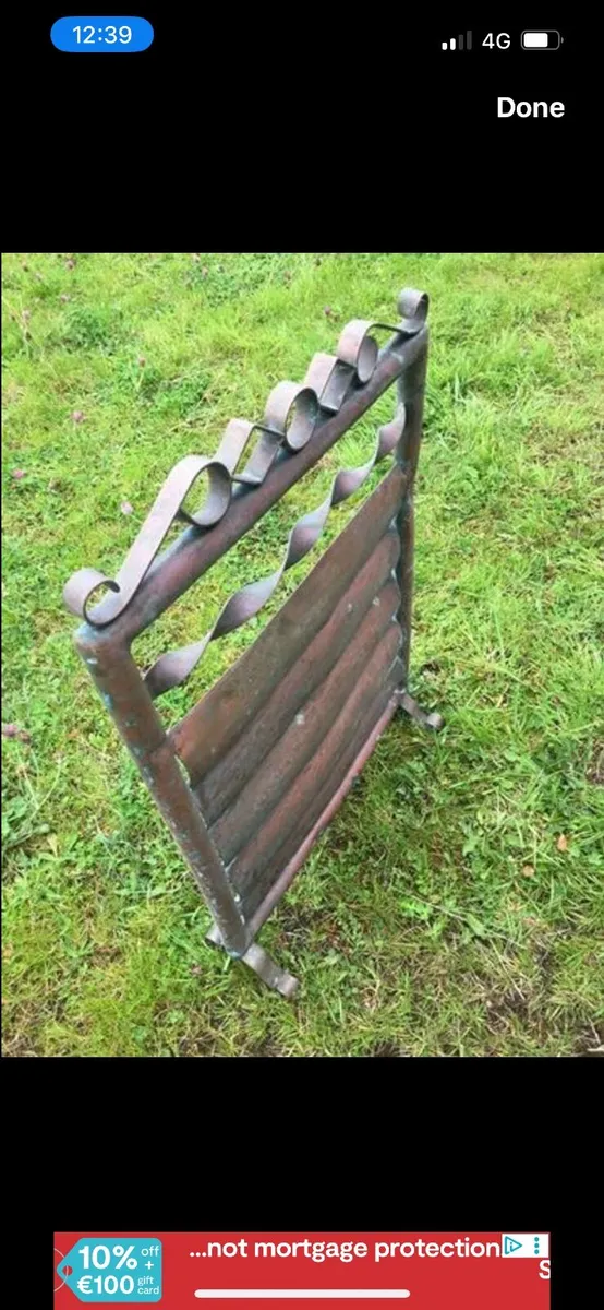 Antique copper firescreen - Image 3
