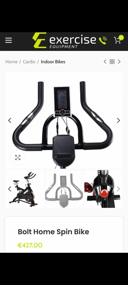 Bolt home spin bike and with LCD screen - Image 2