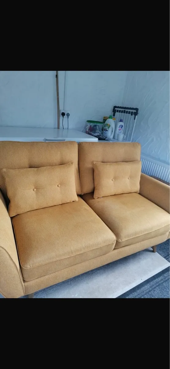 Mustard coloured couch - Image 2