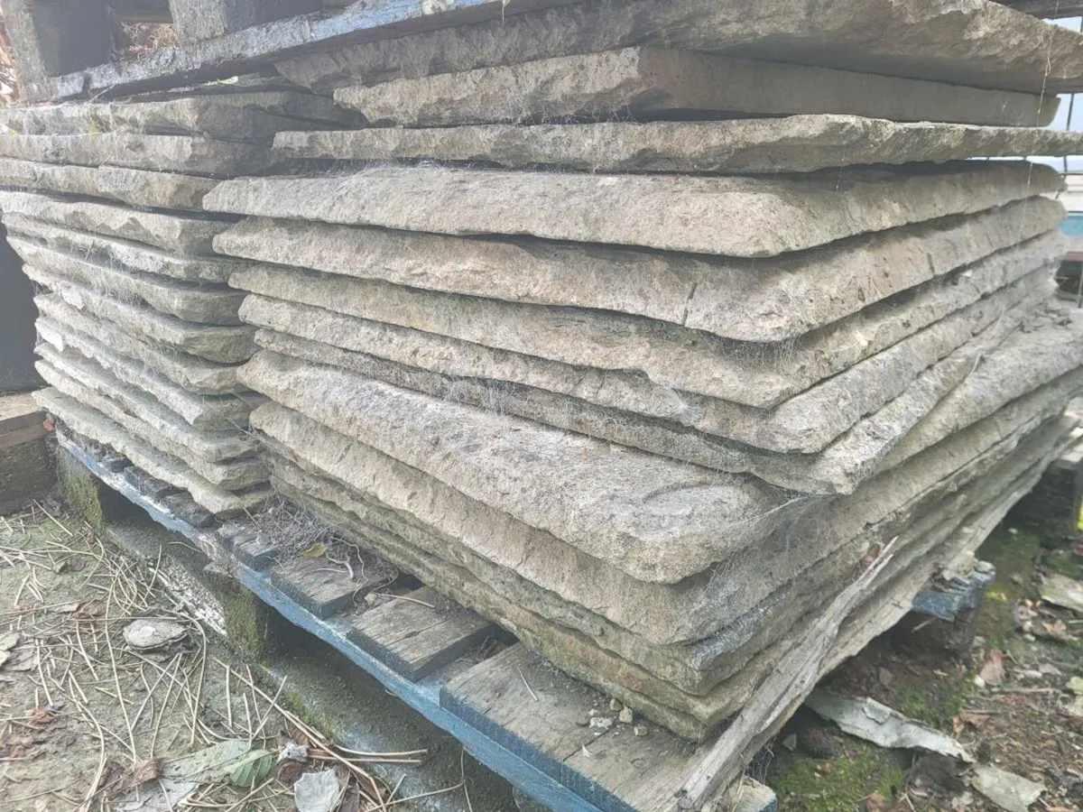 Sandstone paving slabs - reclaimed - Image 1