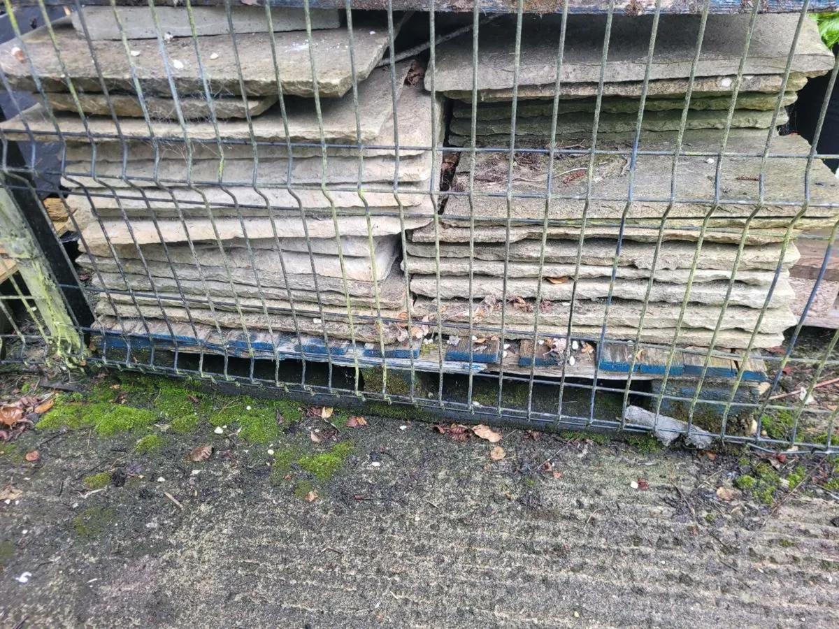 Sandstone paving slabs - reclaimed - Image 2