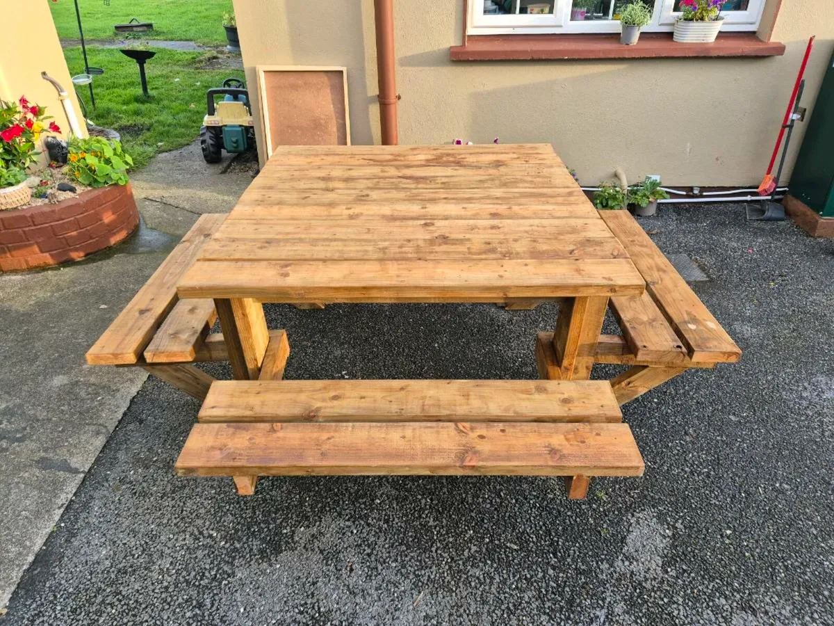 Table & Benches - Image 1