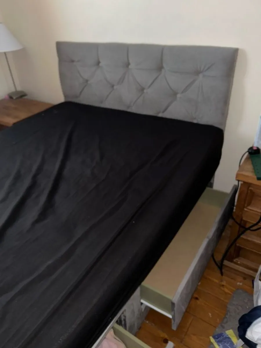 Small double bed and mattress - Image 4