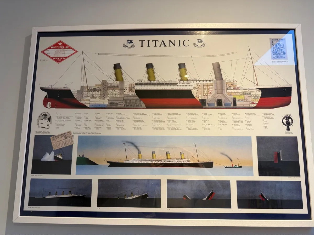 Titanic framed picture