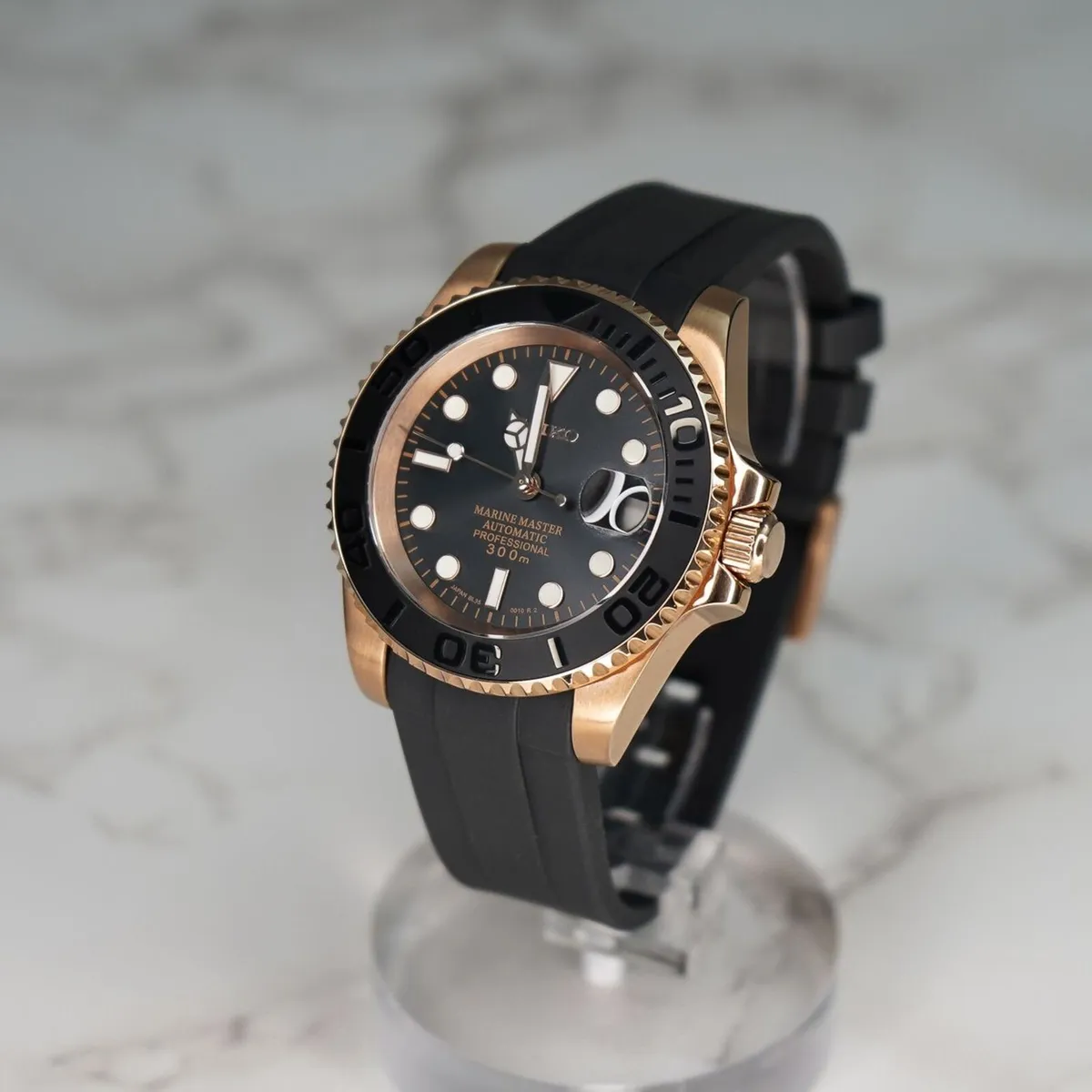Seiko Mod Yachtmaster Style 40mm Automatic Watch - Image 2
