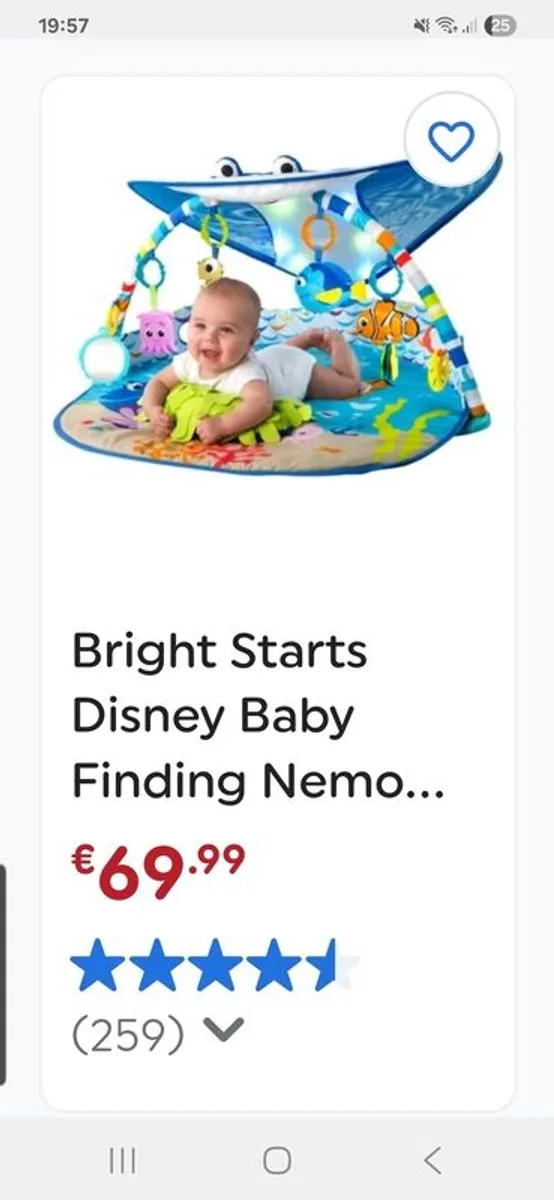 disney finding nemo  baby gym - Image 1